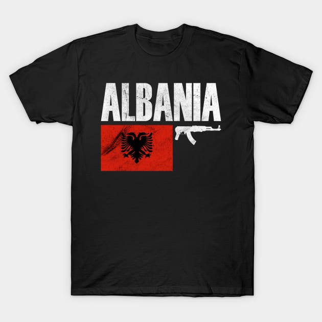 Albania Flag, Albanian Fighter, Albania T-Shirt by Jakavonis